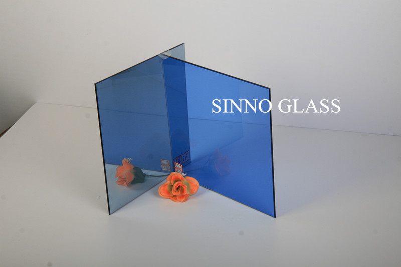 3.5-10mm Dark blue tinted glass,Dark blue float glass,Dark blue reflective glass