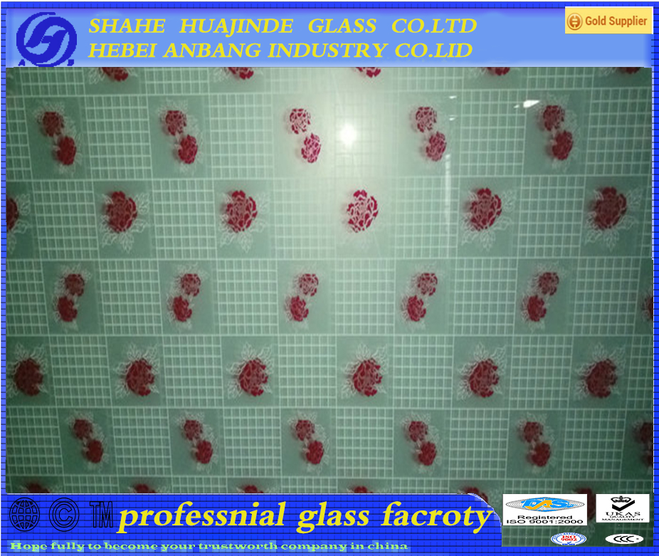 Silk print glass