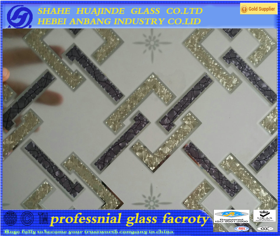 ice acid etched glass, decorative building glass,ornamental glass