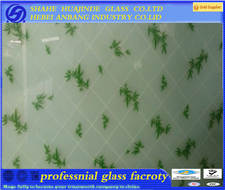 silk print glass,opaque glass,non-fingerprint, frosted glass,architectural glass, painted design glass