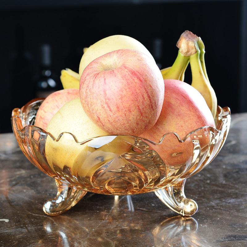 Personalized glass fruit bowl with stand wholesale