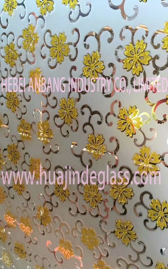 ice acid etch glass, decorative art glass, shahe building glass