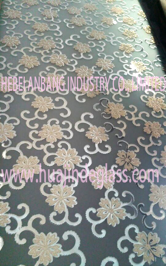 ice acid etch glass, decorative art glass, shahe building glass