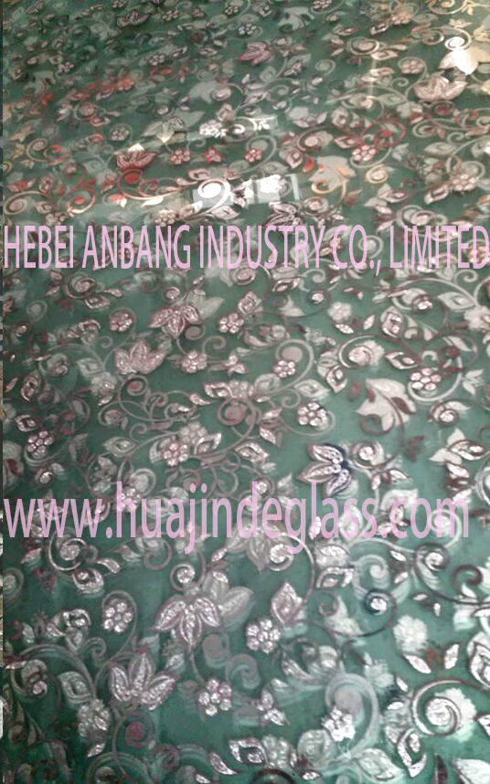 ice acid etch glass, decorative art glass, shahe building glass