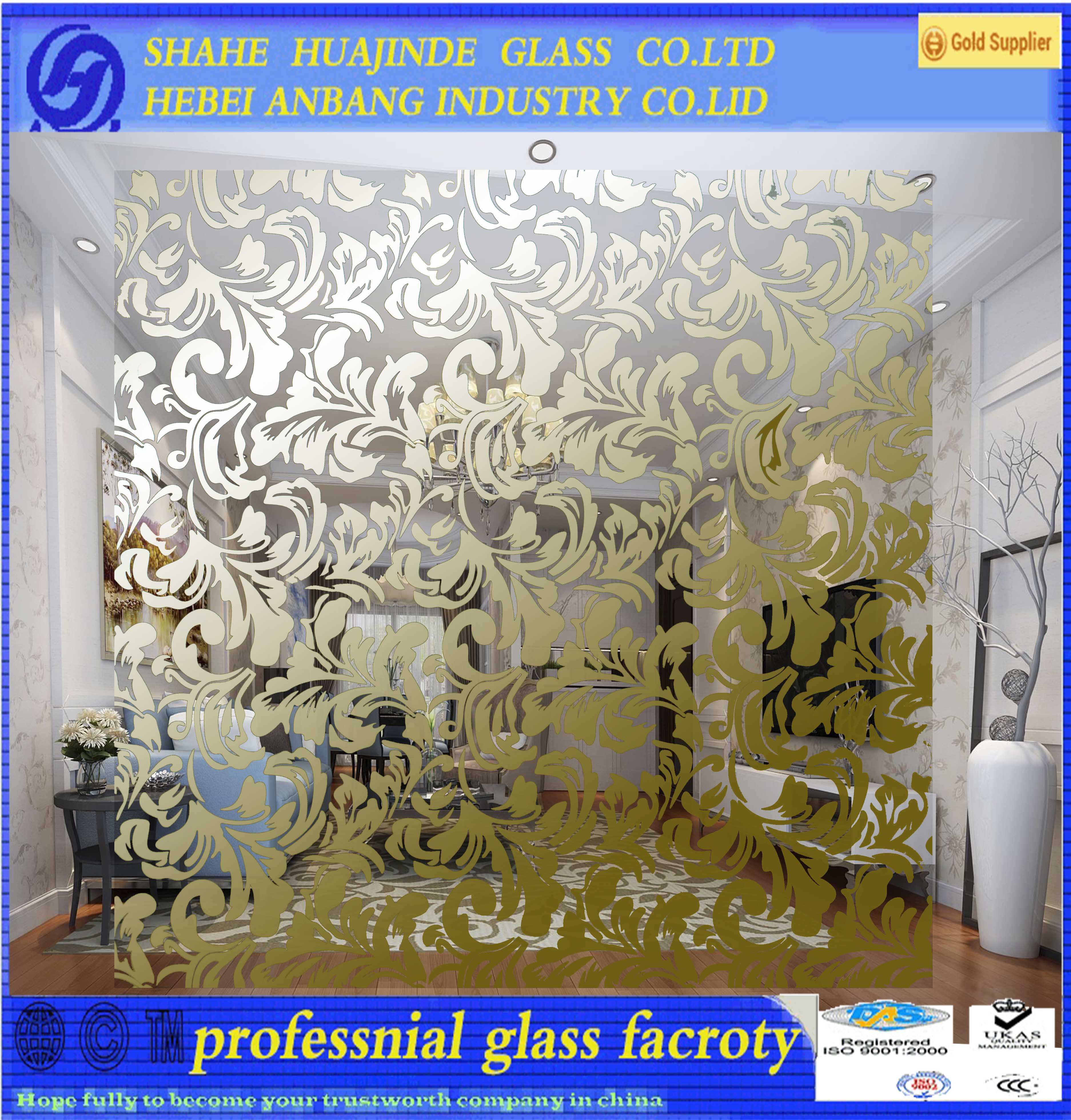 titanium golden/silver glass,art float glass,shahe factory hot sale high quality glass