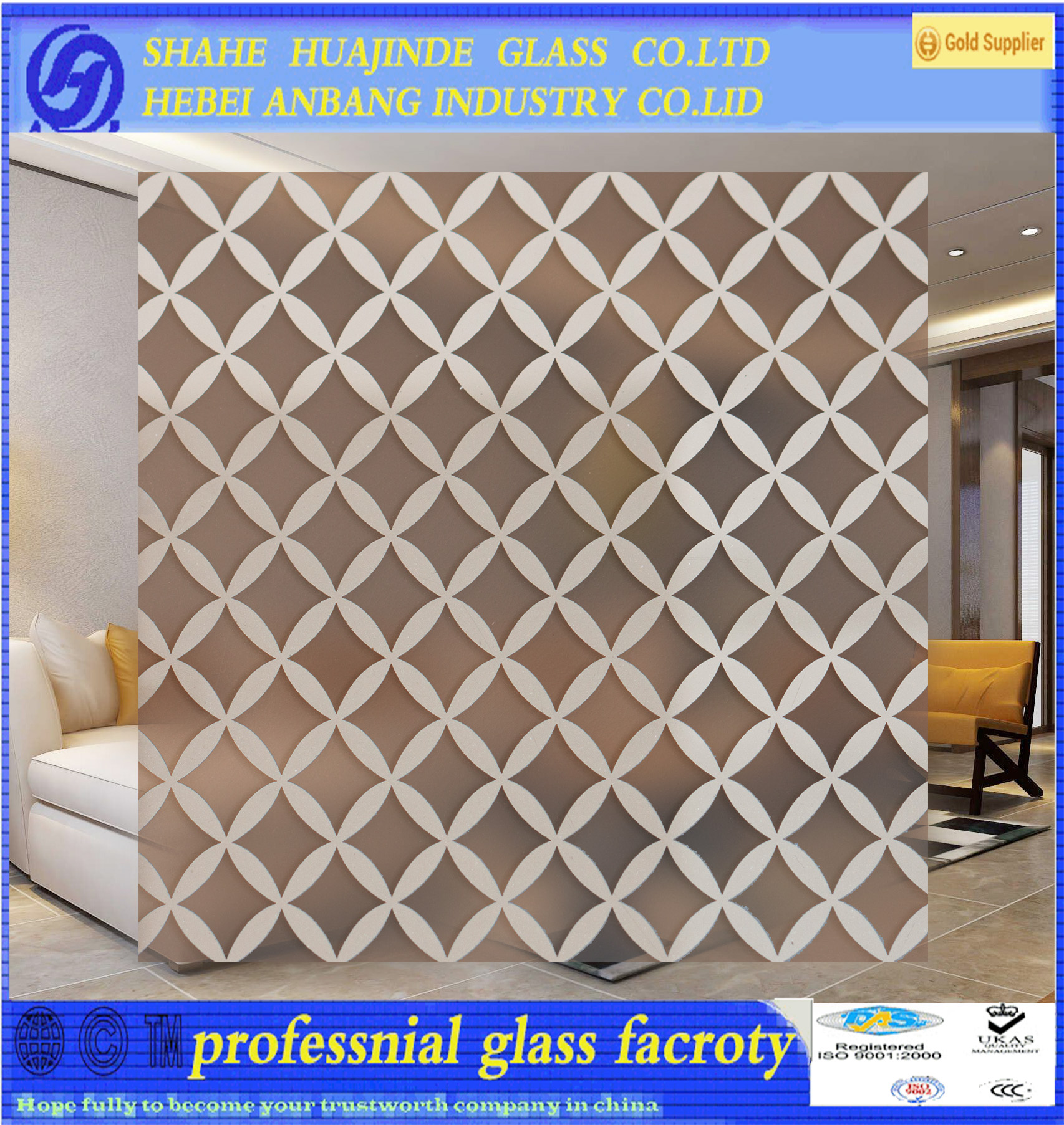 titanium glass, shahe building decorative art glass, glass partition wall