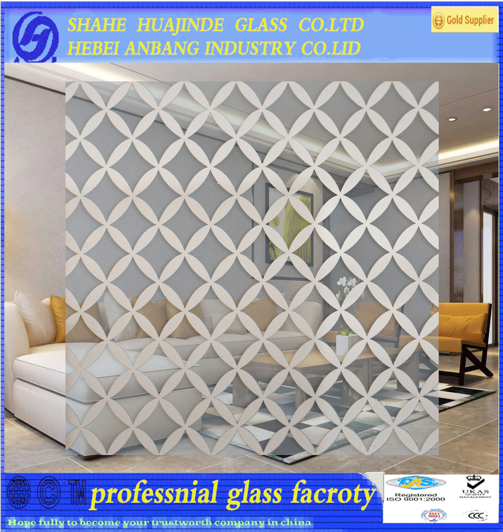 titanium glass, shahe building decorative art glass, glass partition wall