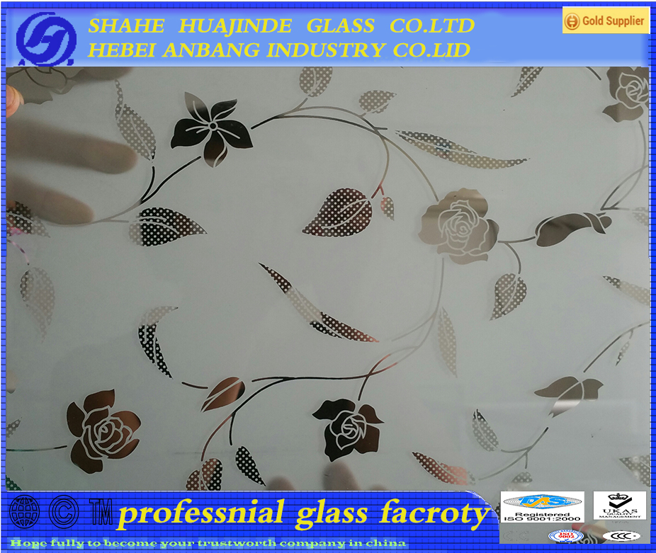 Titanium glass, acid titanium glass, clear titanium glass, forated titanium glass, decorative art glass