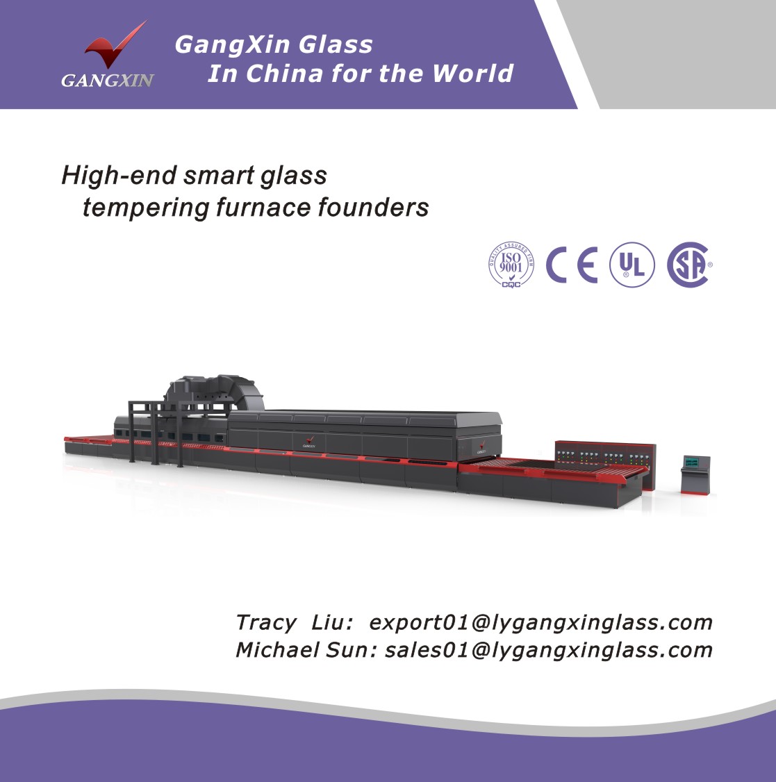 GX-SSP Series Double-Chamber Glass Tempering Furnace for Flat