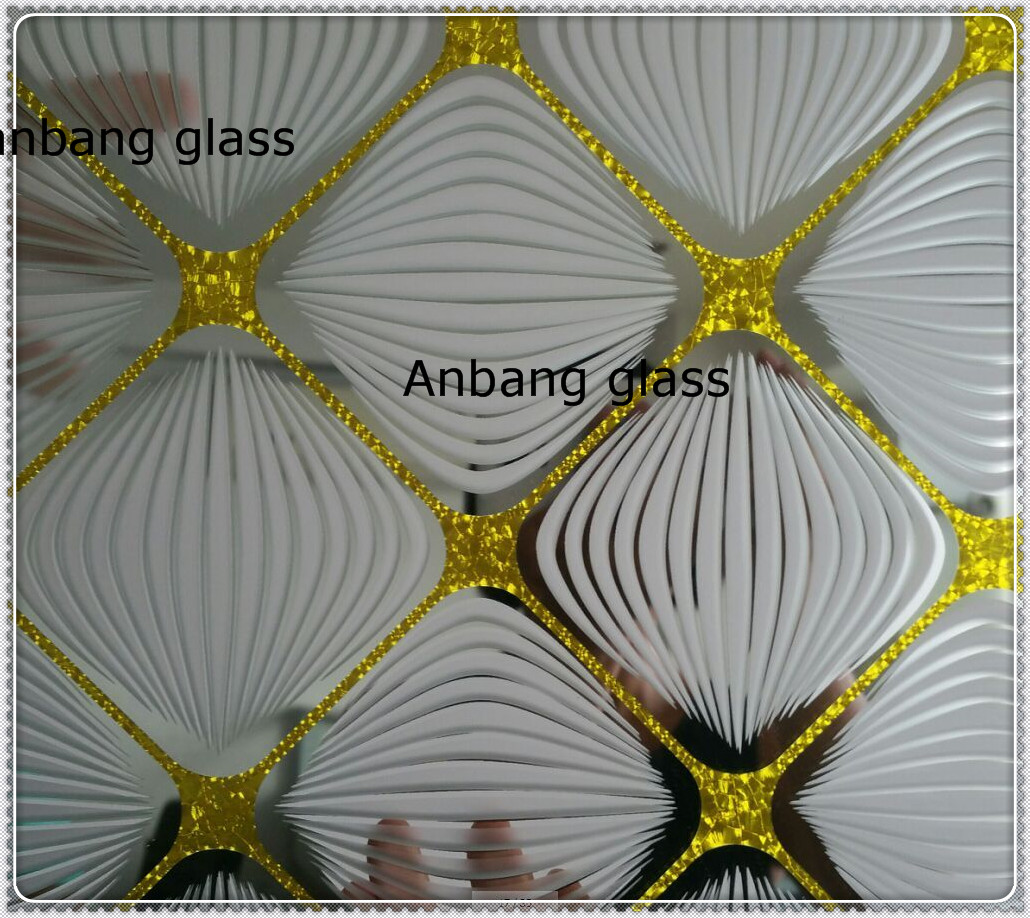 4mm deep acid glass, titanium acid glass, ice acid glass, cheap decorative glass,China manufacture