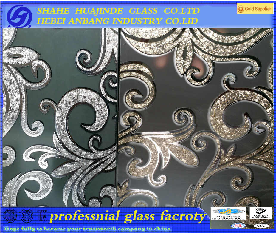 Ice acid glass, ice flower backlit glass, Chinese manufacture, acid etched glass, 