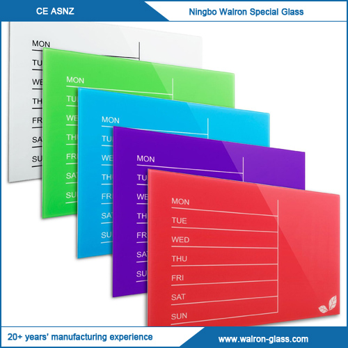 Glass and Magnetic Dry Erase Board Weekly Planner 