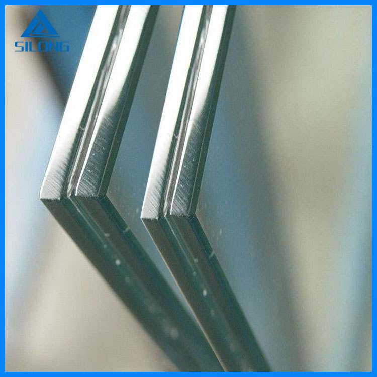 6mm glass +1.14PVB+ 6mm clear glass , tempered laminated glass， double pieces glass