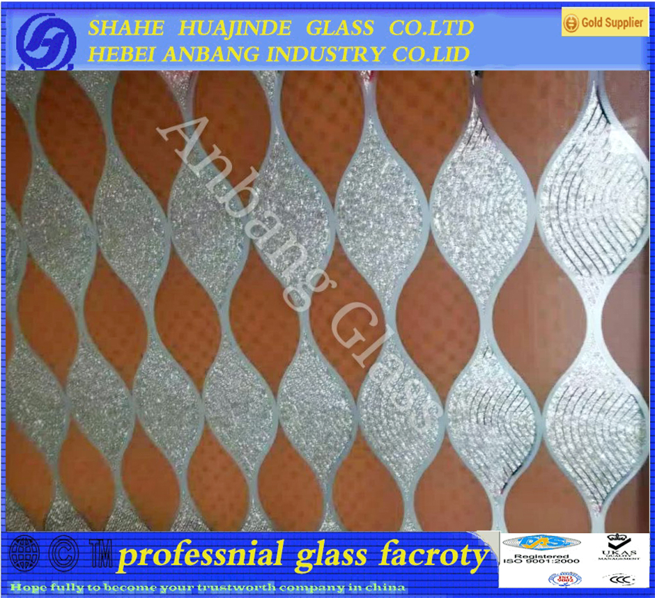 5D ceiling glass,decotive art flower building wall glass,glass manufacturer