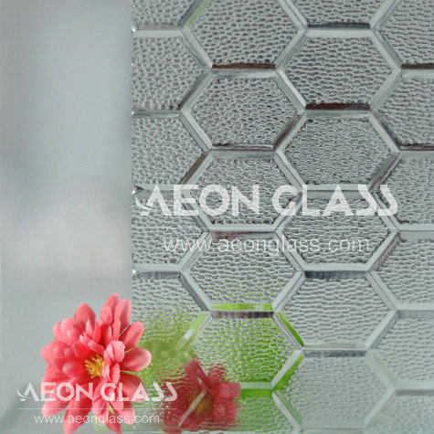3mm, 4mm, 5mm, 6mm, 8mm Clear Patterned Glass, Clear Pattern Glass with CE&ISO Certificate
