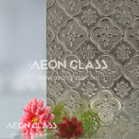 3mm-8mm Bronze Glass Figured (Flora, Karatachi, Millennium, Mistlite, Nashiji etc) with CE&ISO Certificate