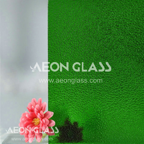 3mm-8mm Green Nashiji Glass with CE&ISO Certificate