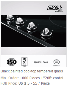 tempered cooking bench glass