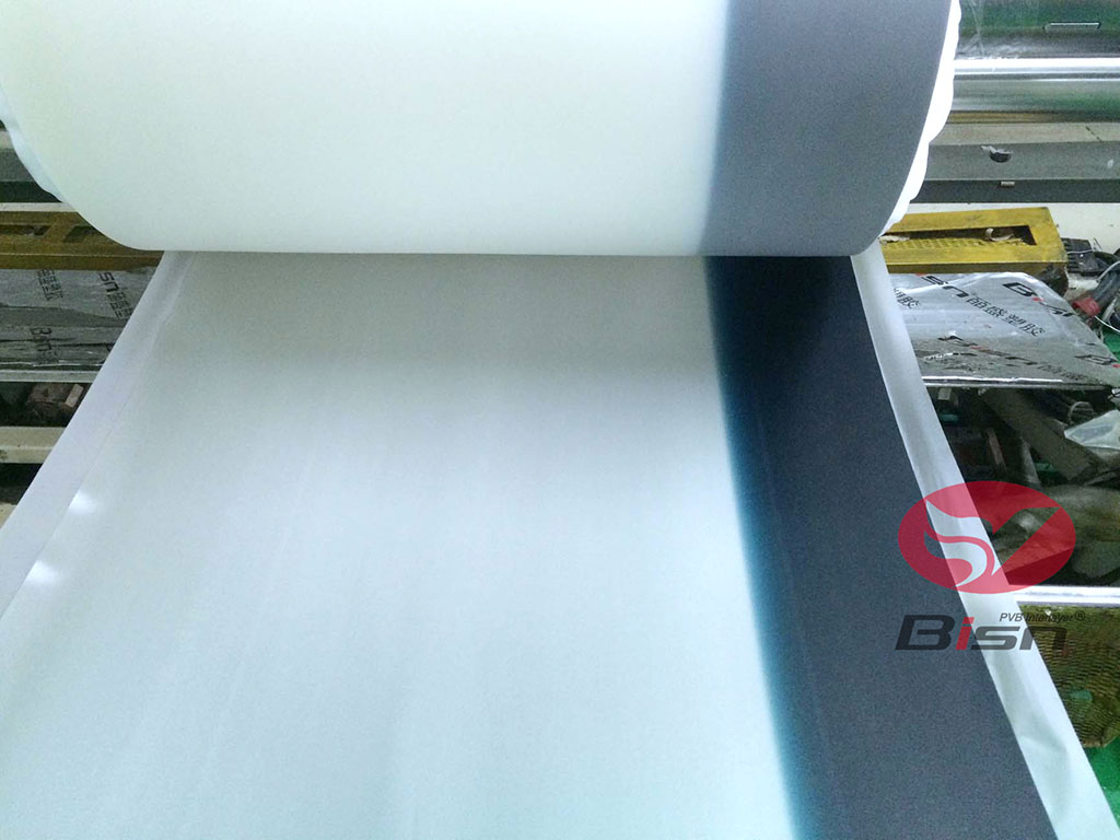 0.76mm Automotive Grade Blue Band on Clear PVB interlayer film