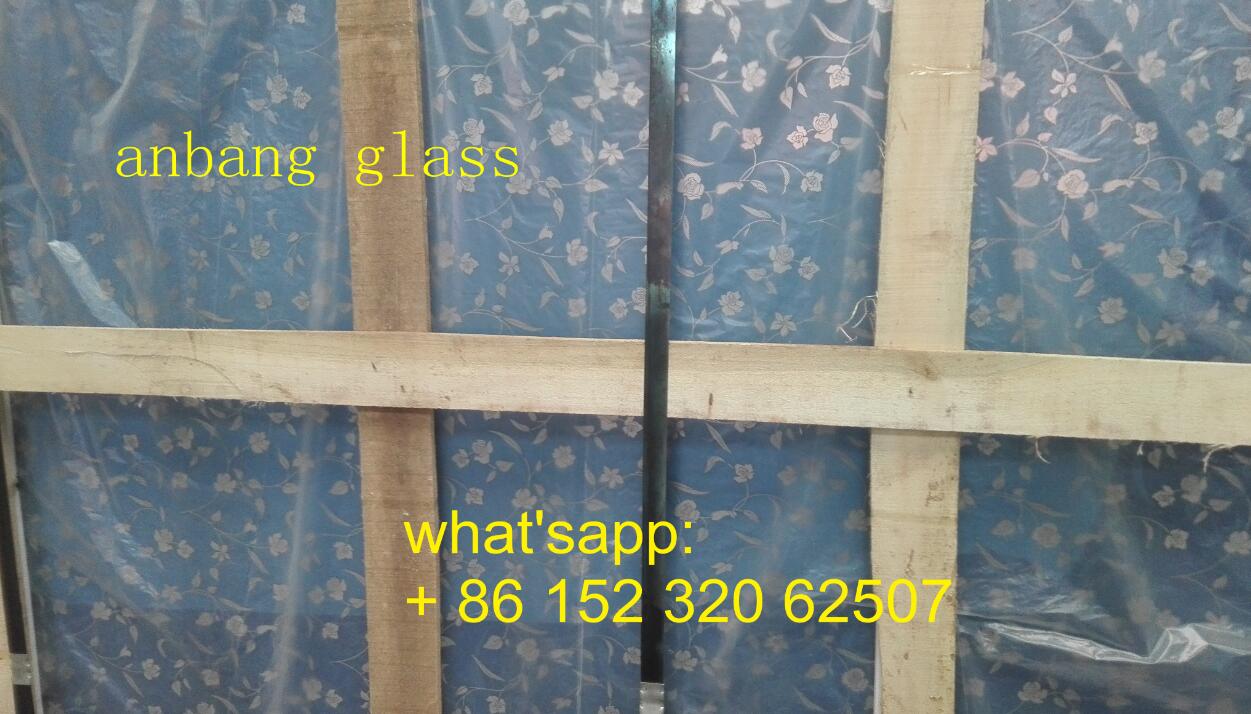 Dark blue titanium glass, clear acid titanium glass, golden acid titanium glass, beautiful decorative glass, China manufacture