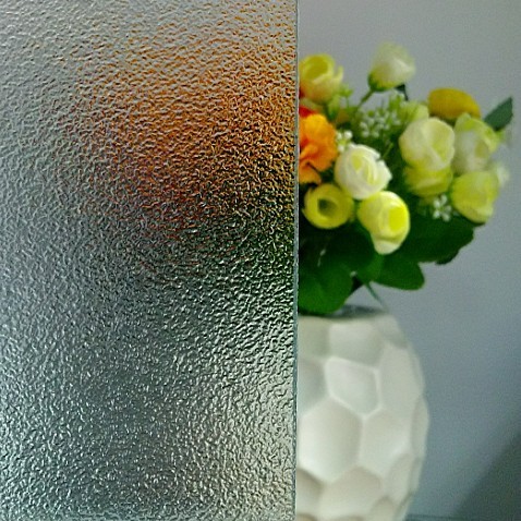 3-8mm Clear Nashiji Patterned Glass