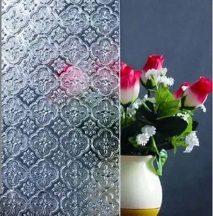 Clear Patterned glass- Flora