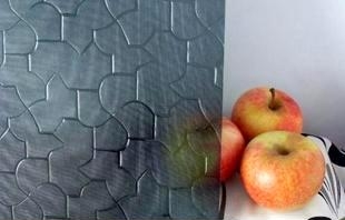 3-8mm Grey Karatachi patterned glass