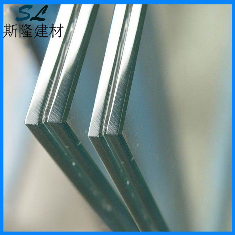 6mm glass +1.14PVB+ 6mm clear glass , tempered laminated glass， double pieces glass