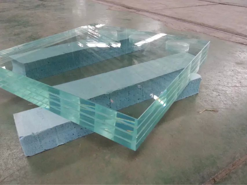 clear and tinted laminated glass