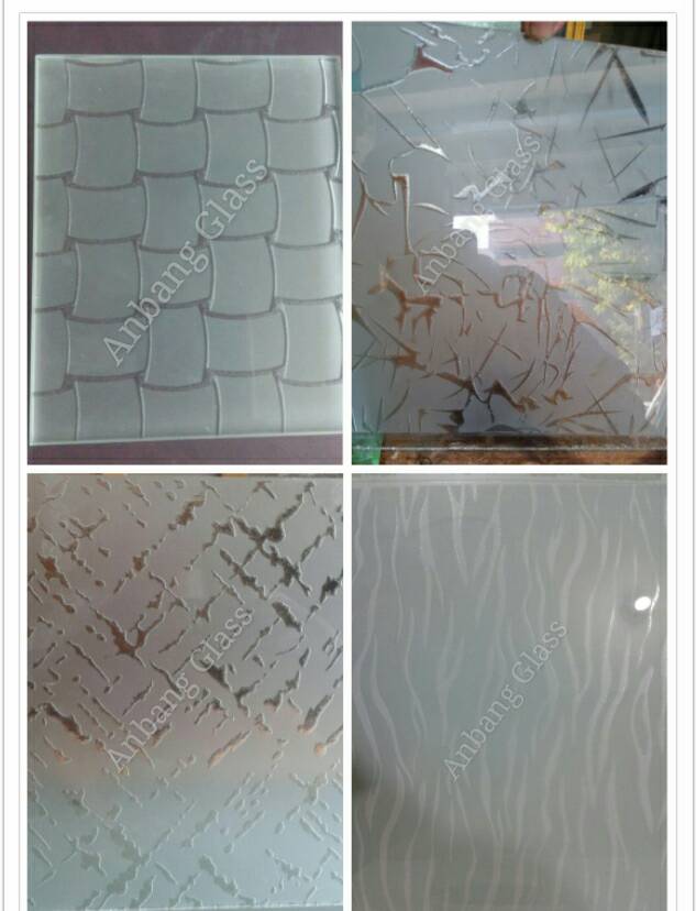  rolled glass,millennium  karatachi patterned glass from china