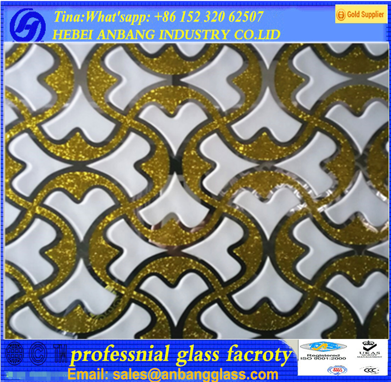 acid etched glass, decorative 3mm 4mm 5mm 6mm-10mm door/ window glass/ceiling glass