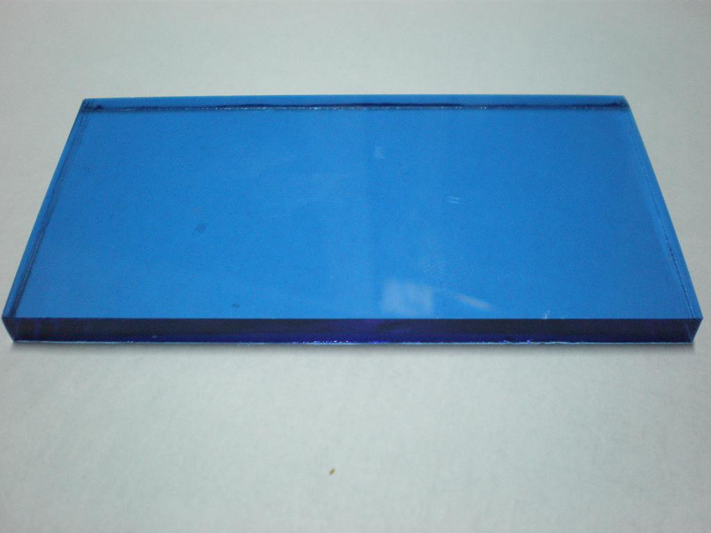 4mm-6mm Dark blue reflective glass