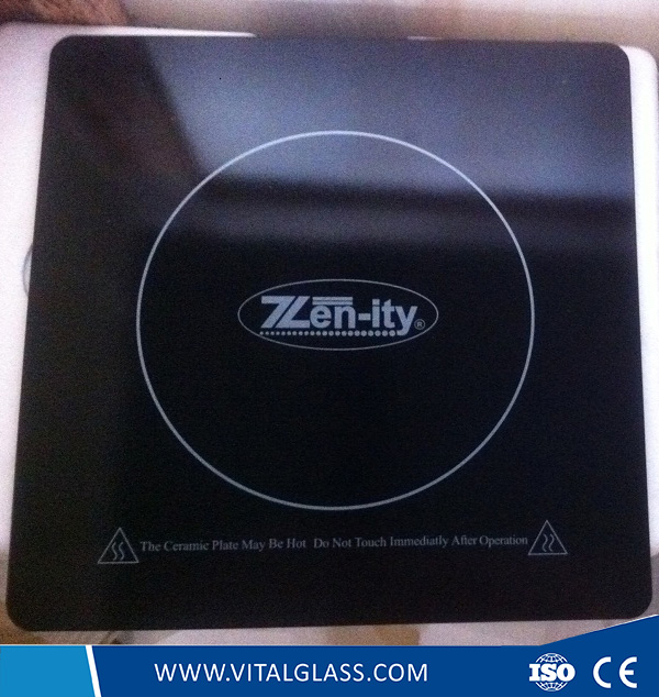 4-6mm Black Ceramic Glass for Kitchen Glass