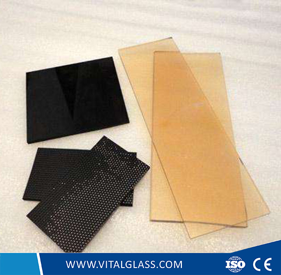 4-6mm Black Ceramic Glass for Kitchen Glass