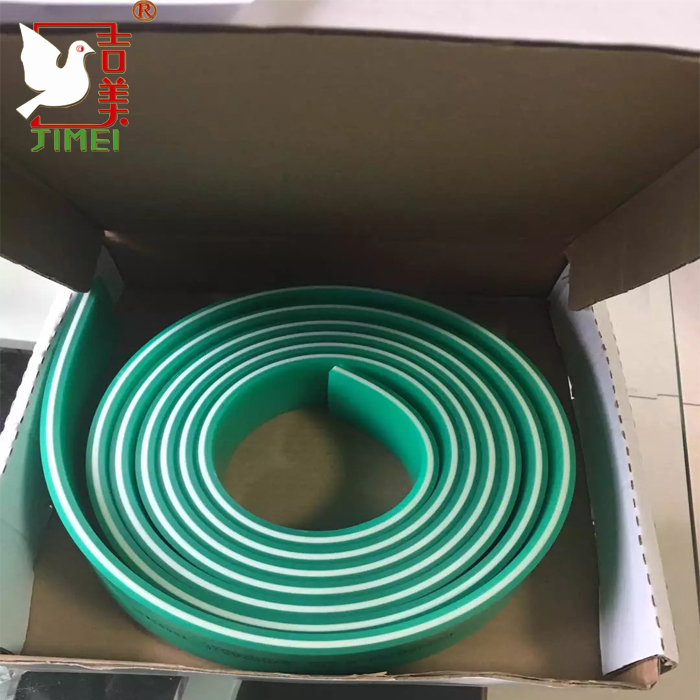 Jimei Rubber Squeegee three color Green/white/Green 75/90/75shore