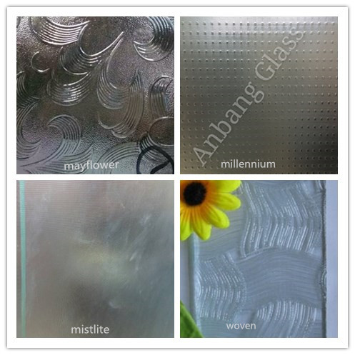 pattern  glass,figured/rolled glass,decorative building window door frosted shehe factory glass,one side hard