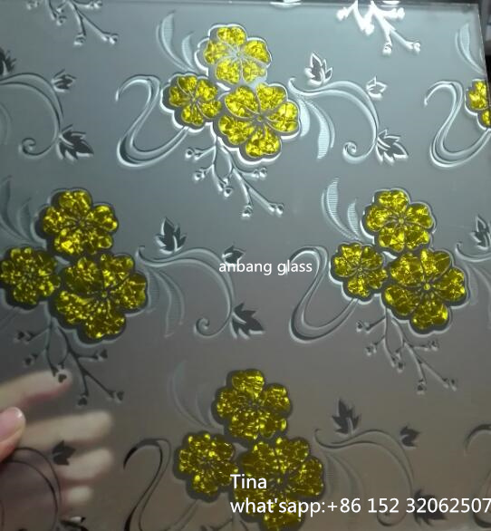  Ice acid decorative glass, window glass, Ice flower art glass ,ceiling/backlit/door glass