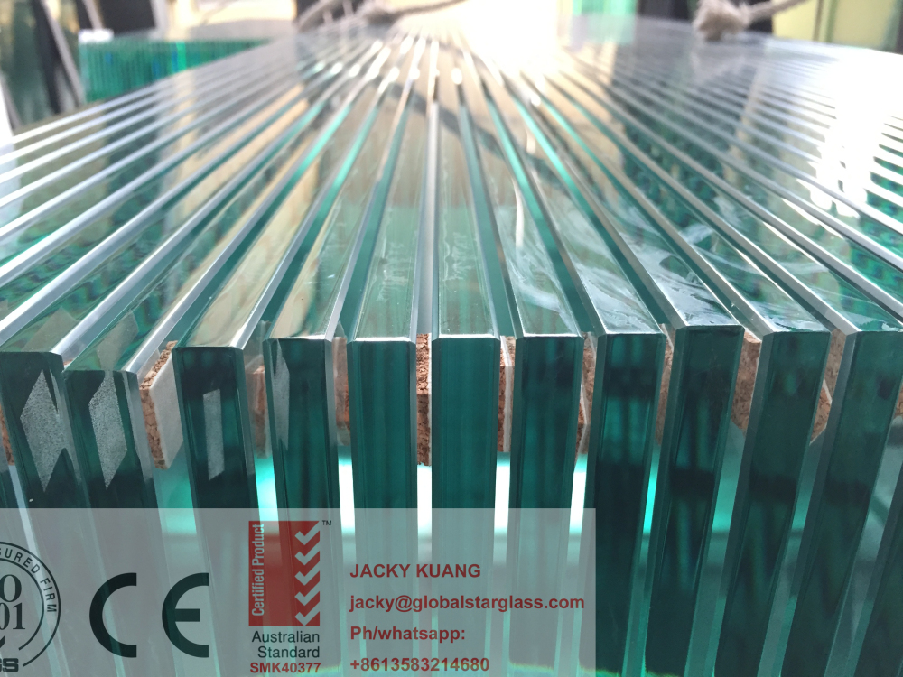 6-12mm Toughened Glass Fence / Balustrade with Safe Corners Certificate AS/NZS 2208