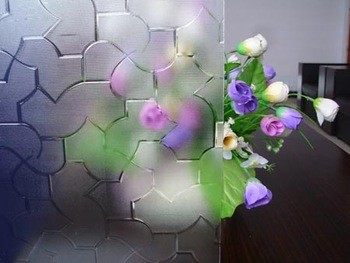 pattern  figured/rolled glass,decorative building window door frosted with flor,millennium,karatachi ,woven, mistlite  