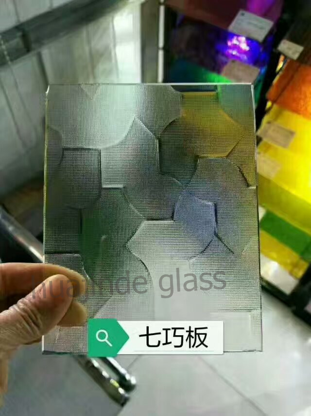 pattern  figured/rolled glass,decorative building window door frosted with flor,millennium,karatachi ,woven, mistlite