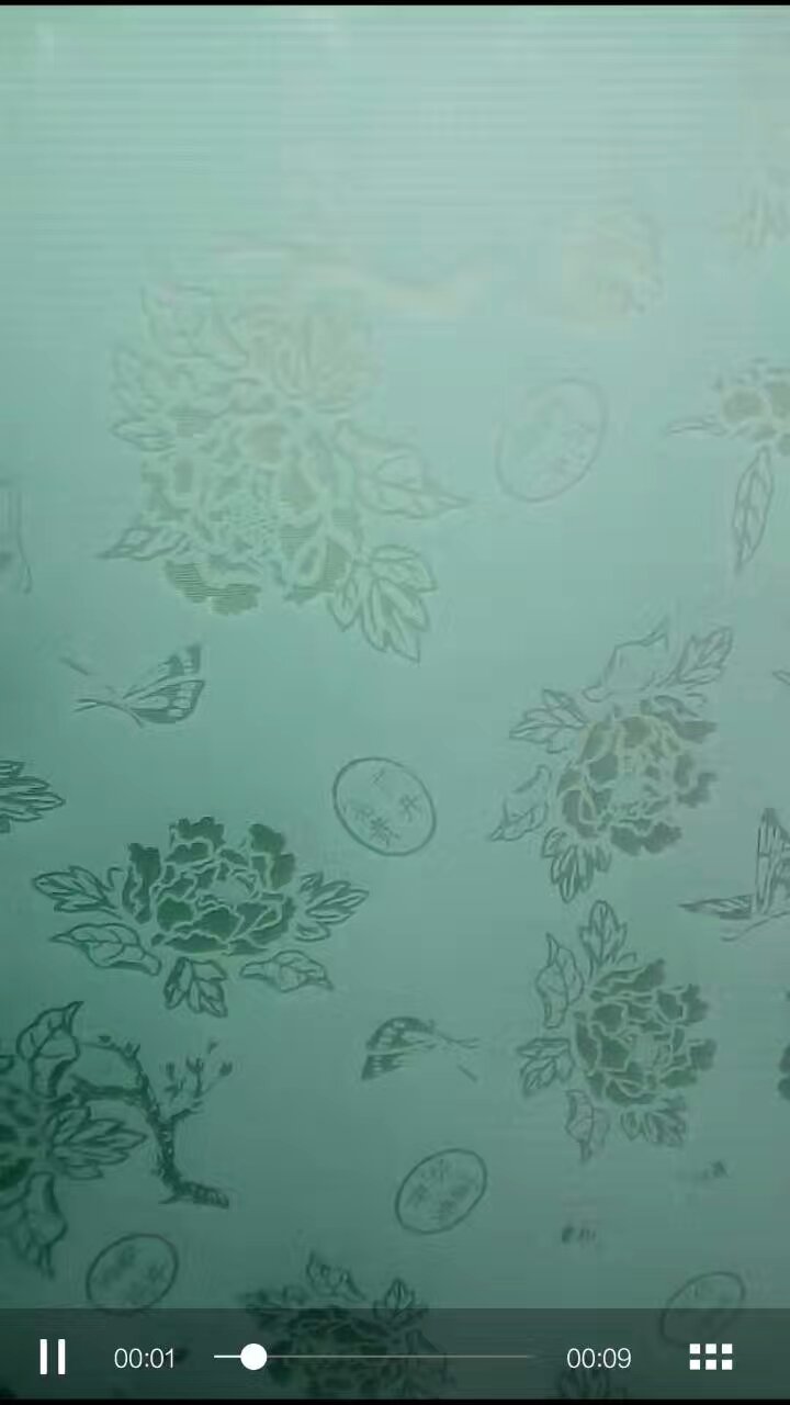 Frosted acid etched art glass,acid pattern decorative glass  3.5mm 4mm  door/ window glass/satin glass