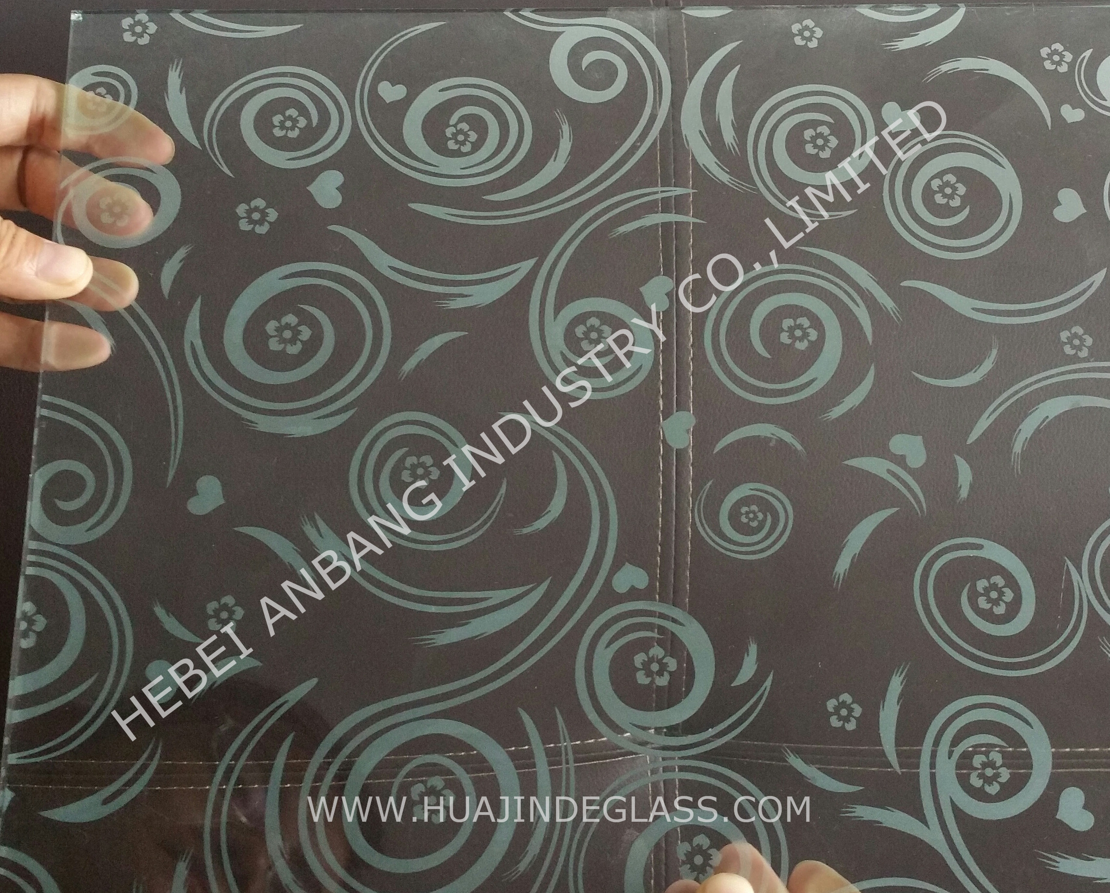 Frosted acid etched art glass,acid pattern decorative glass  3.5mm 4mm  door/ window glass/satin glass