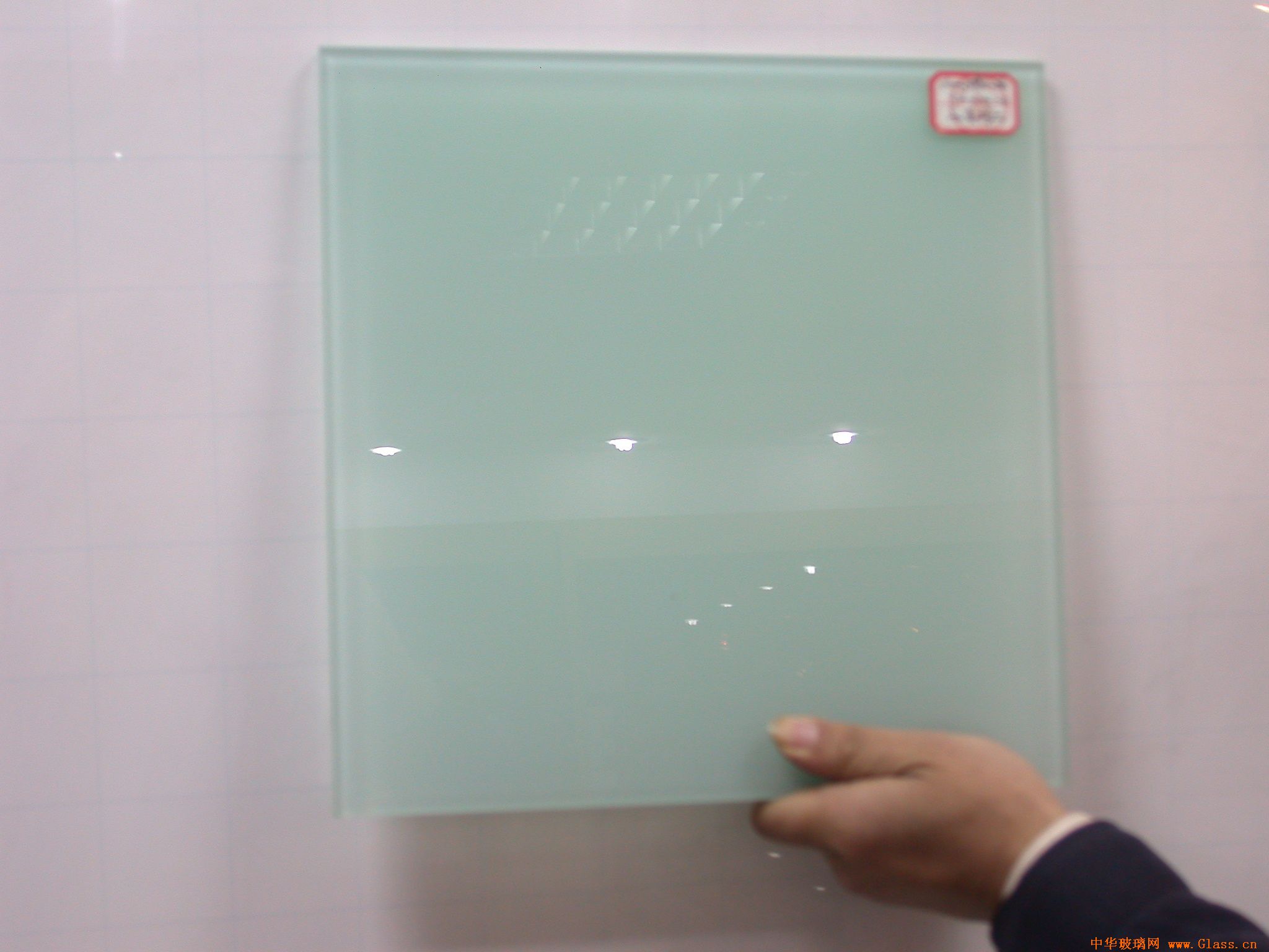 the SGCC CE CSI certification of milkly laminated glass for decoartion material