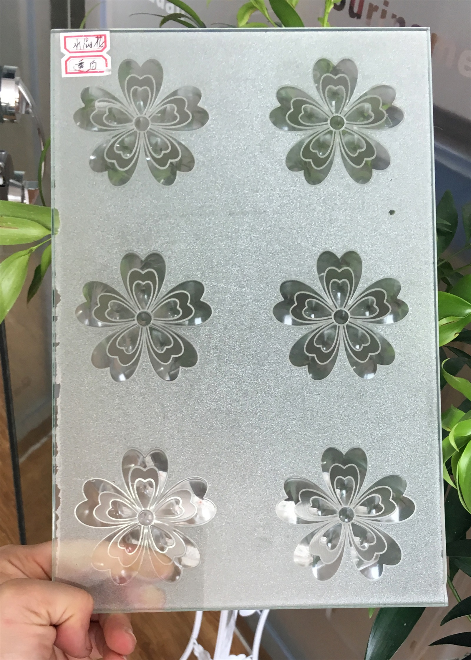 Decorative glass/crystal flower glass