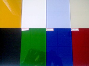 2-6mm Colorful Back Painted Glass,White painted glass RAL9010