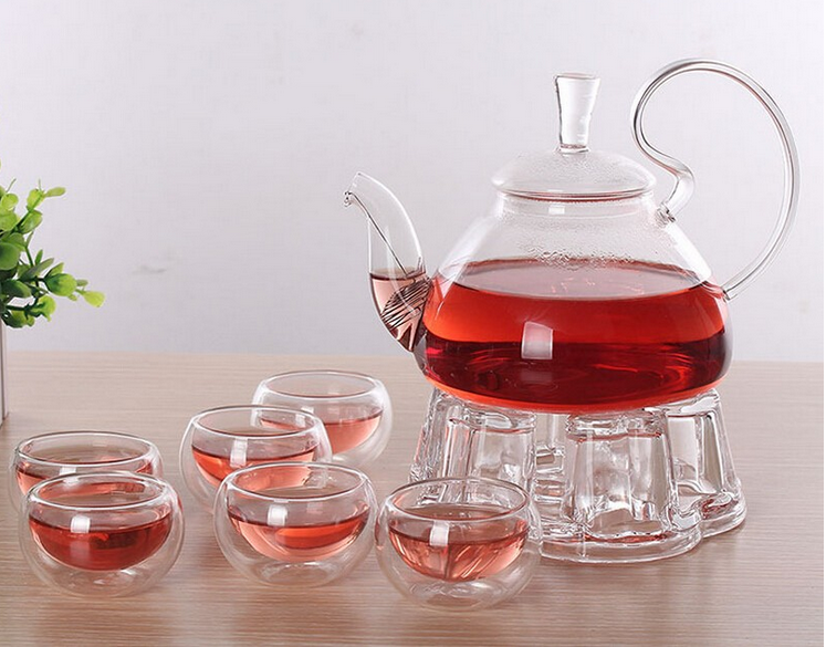 Double-Walled Borosilicate Glass Teapot