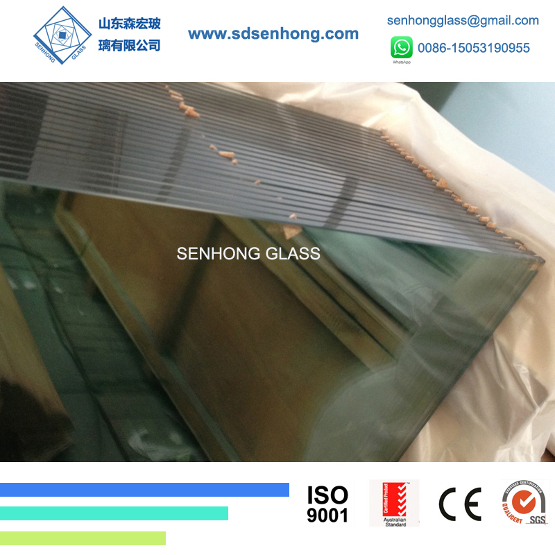 Clear Toughened Tinted Laminated Patterned Tempered Glass for Building