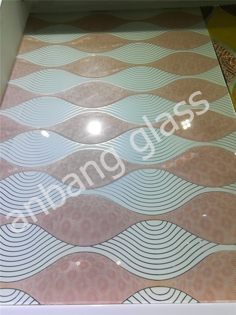 3-12mm high quality background wall glass with popular designs  , frosted door/window/ceiling /wall decorative factory