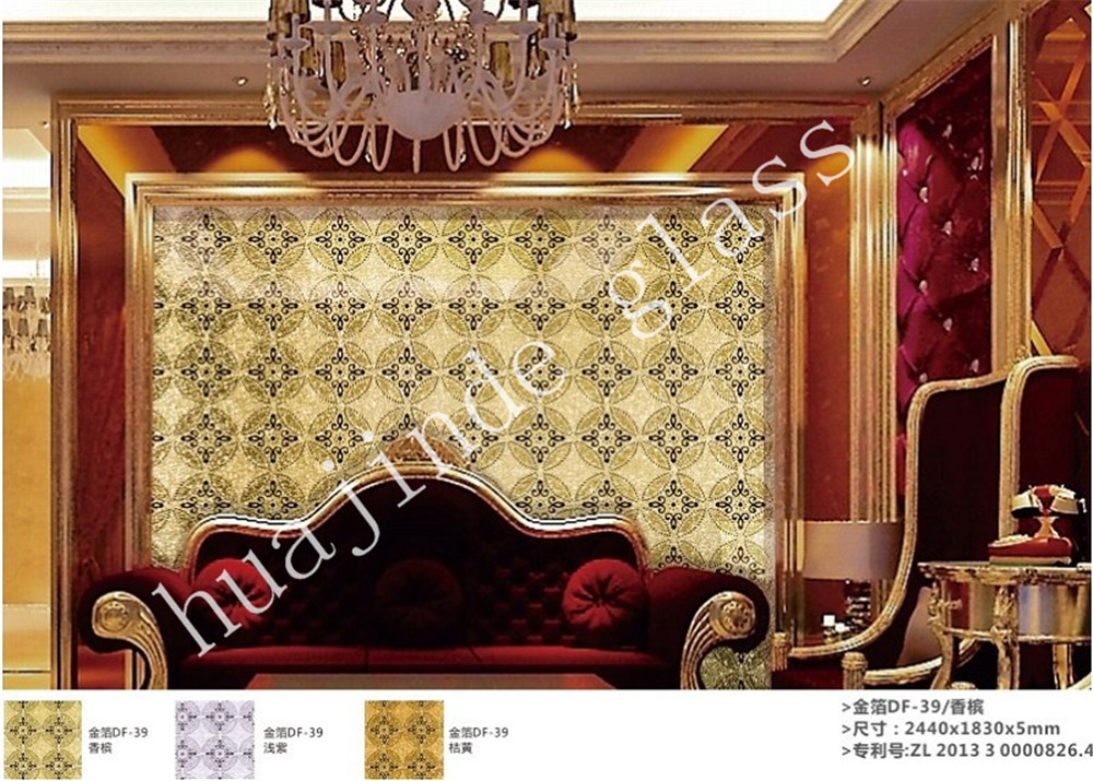 3-12mm high quality background wall glass with popular designs  , frosted door/window/ceiling /wall decorative factory