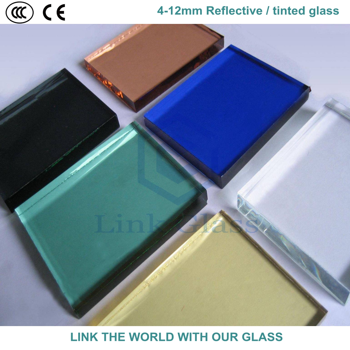 10mm Bronze & Golden Bronze Reflective / Tinted Glass with Ce & ISO9001 for Glass Window